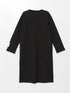 LC Waikiki Crew Neck Printed Women's Dress